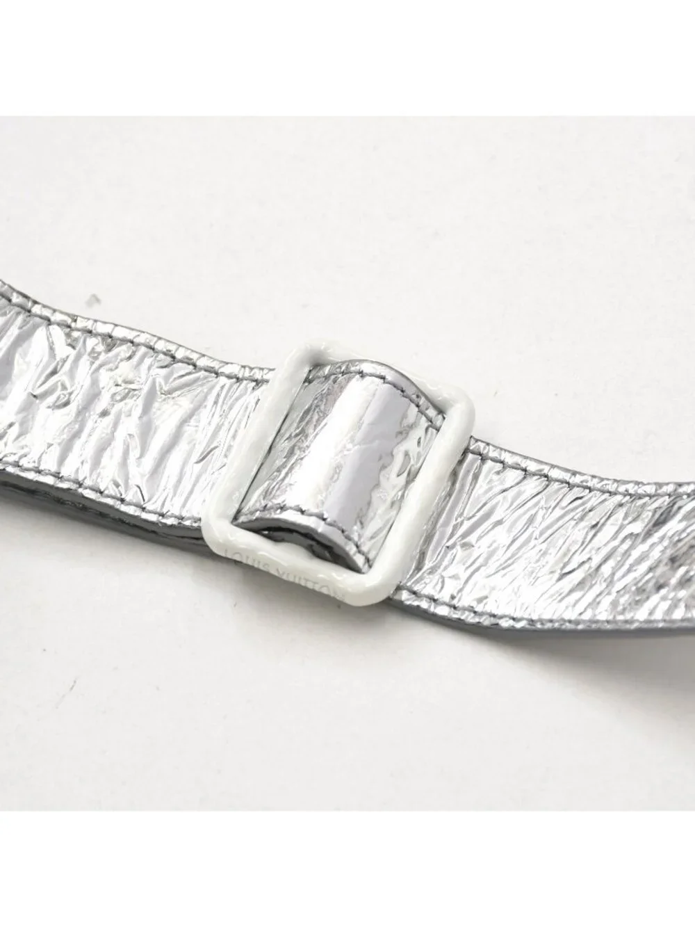 Louis Vuitton Vest Midlayer Asymmetric Leather Top Silver